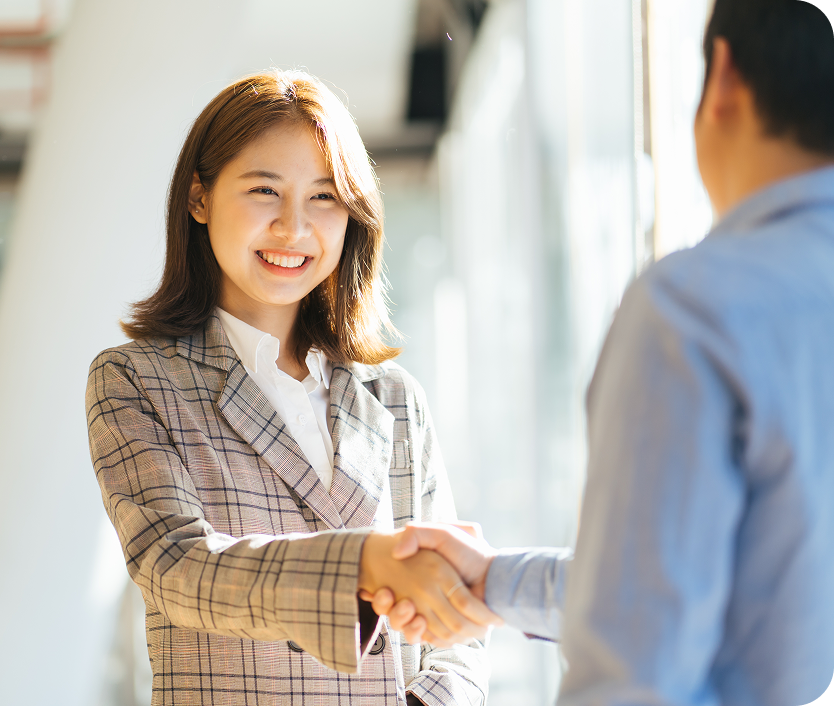 ビジネス握手